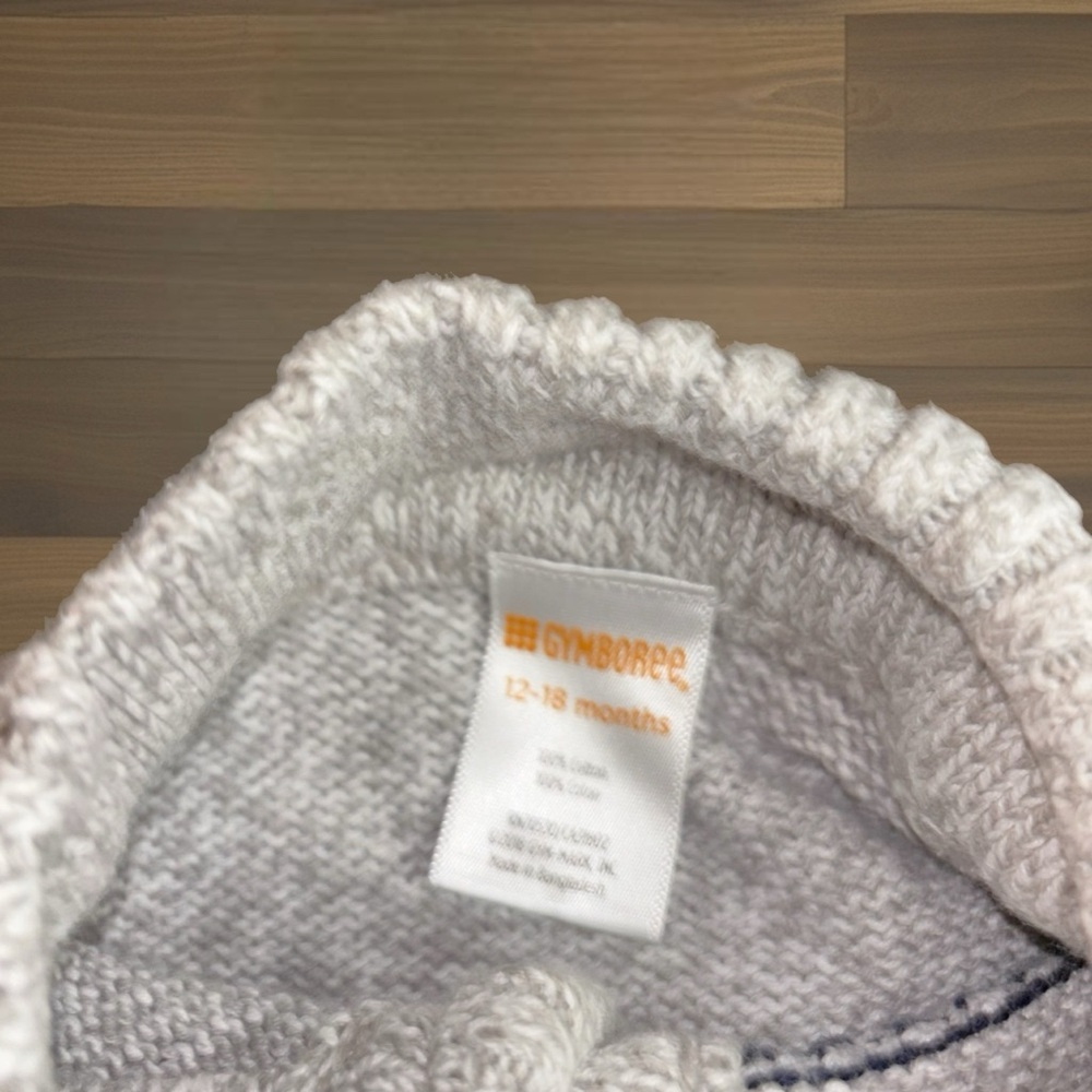 Grey Gymboree Sweater size 18-24 mos. - Picture 3 of 3